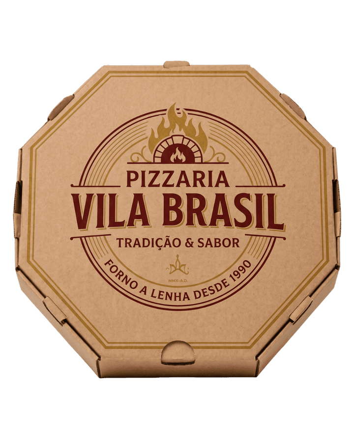 Mockup caixa Vila Brasil kraft pela Box Paper